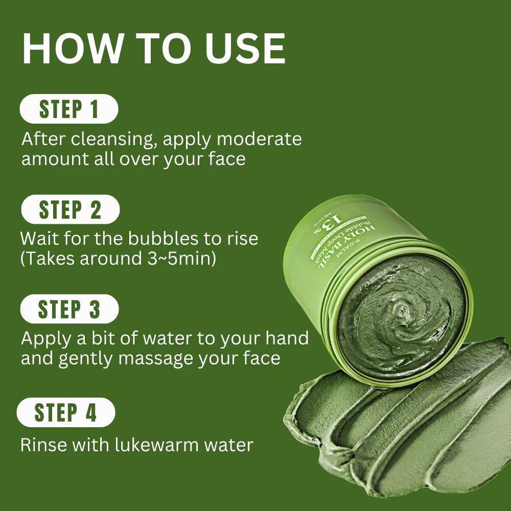 Basil Bubble Deep Mask